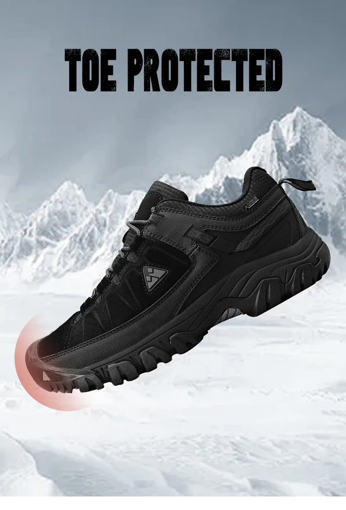 HIKEUP Men’s High-Quality Hiking Shoes – Durable Leather Climbing & Outdoor Walking Sneakers