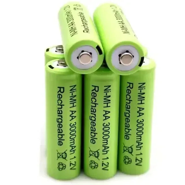 Rechargeable AA Batteries 3000mAh 1.2V Ni-MH (Pre-Charged) – Long-Lasting Power by KVCDY / Jungla
