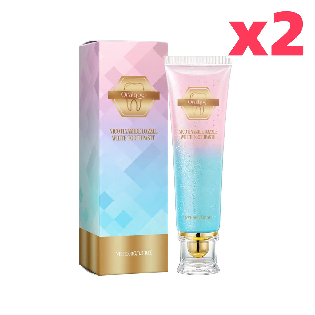 Niacinamide Whitening Toothpaste – Stain Removal, Plaque Reduction & Fresh Breath, 100g