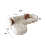 European Minimalist Luxury Living Room Sofa - Comfortable L-Shaped Velvet Sectional for Small Apartments thumbnail 23