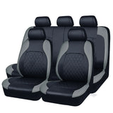 All Season Quilted PU Leather Car Seat Cover Set – Full Surround Waterproof Universal Fit for Sedan, SUV & Pick-Up Truck thumbnail 32