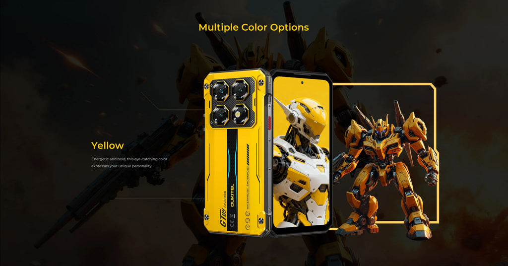 OUKITEL WP60 Rugged Smartphone 7.2” HD+ Display, 10000mAh, 108MP Camera, 48GB+512GB, Android 15, NFC, 120Hz