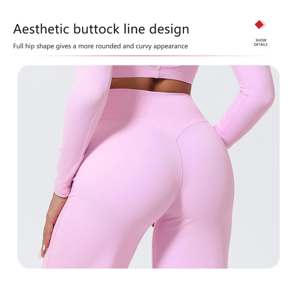Hearuisavy Women Straight-Leg Sports Pants Yoga & Fitness Leggings