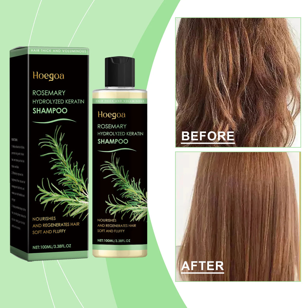 Rosemary Shampoo for Hair Growth, Anti-Dandruff, Soothing Scalp, Repair Split Ends, Nourishing Plant Extracts – 100ml