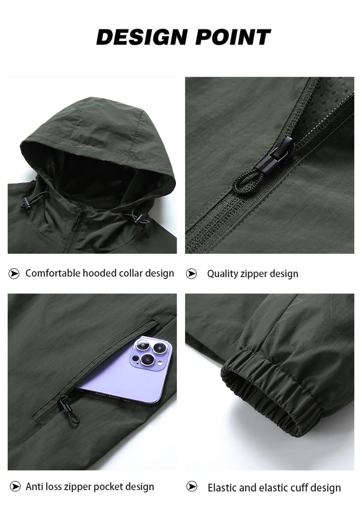 Naturehike Windbreaker Tactical Jacket – Waterproof Outdoor Hooded Softshell for Camping, Hiking & Adventure