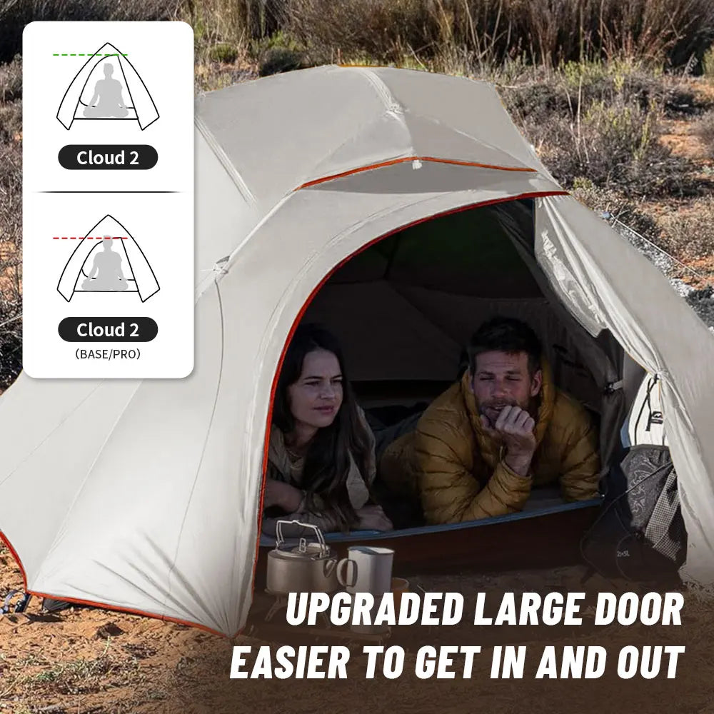 Naturehike Upgraded Cloud Up 3-Person Tent – Ultralight, Waterproof & Built for Every Adventure
