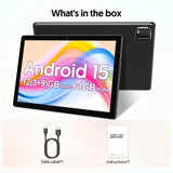 BAKEN 10-Inch Android 15 Tablet – Quad Core Processor, 12GB RAM (3GB+9GB), 64GB Storage, 1280x800 HD Display, Dual Camera, 5G WiFi thumbnail 18