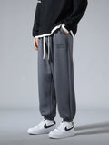 Men’s Big Size Hip Hop Jogger Sweatpants 6XL–8XL Loose Fit Cotton Blend Pants thumbnail 3