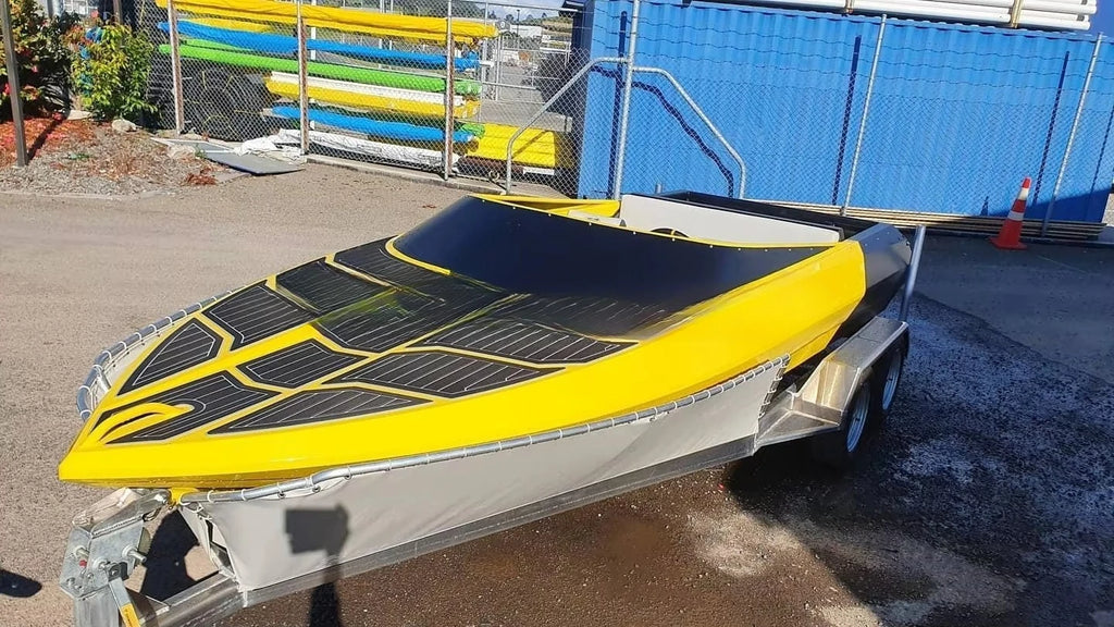 Fully Welded Aluminum Jet Ski Boat Hull Kit – 12ft Sports Yacht for River Racing
