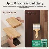 Solid Wood Bedside Table with Storage – Modern Minimalist Bedroom Side Table thumbnail 4