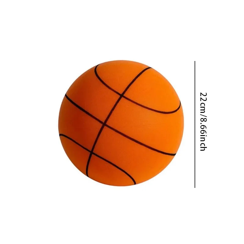 Silent Mute Basketball High-Density PU Indoor Training Ball – 18cm / 22cm