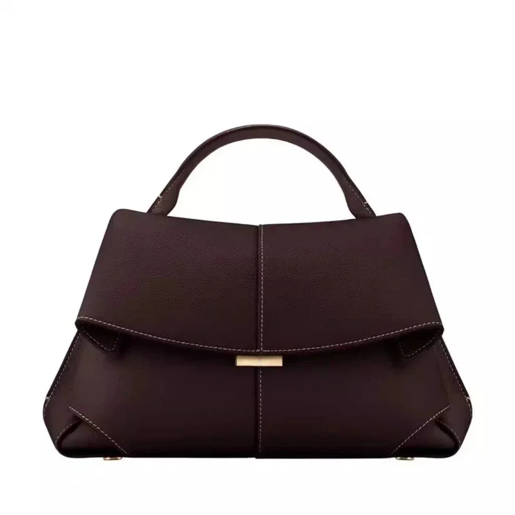 Women’s Pleated Faux Leather Handbag – Luxurious Texture Shell Shoulder Bag