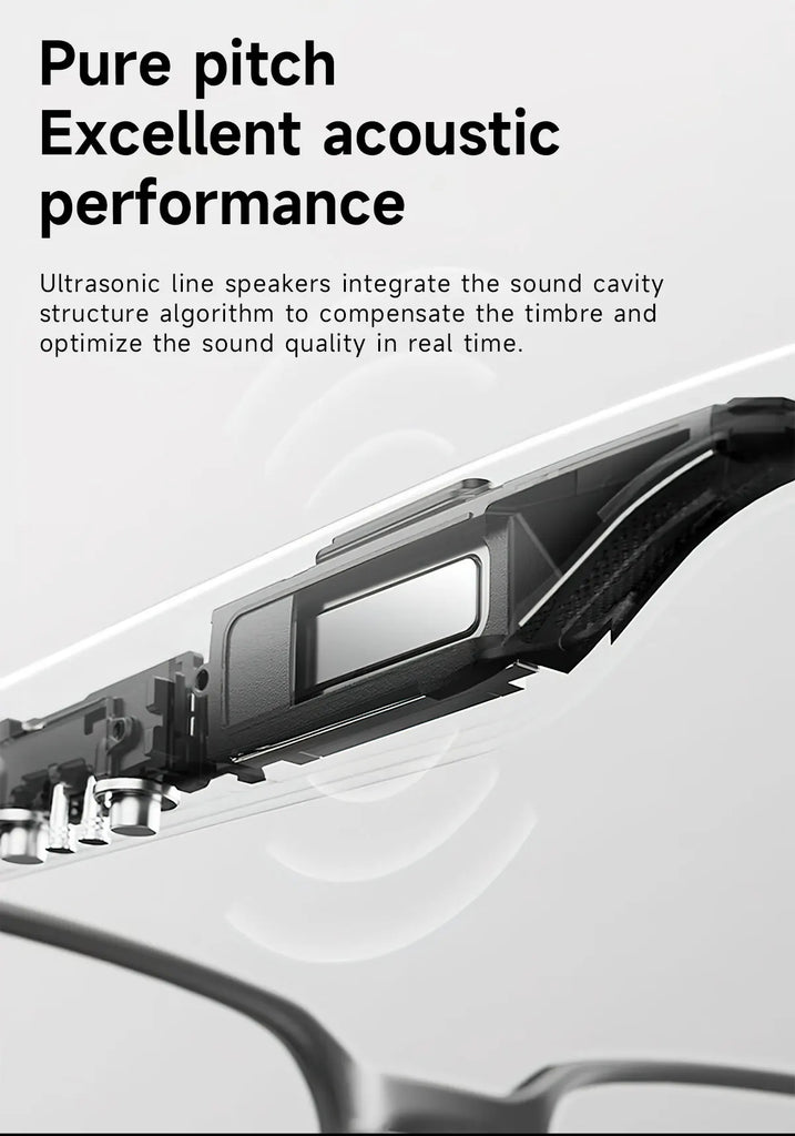 LIGE AI Smart Glasses with 8MP Camera – WIFI & Bluetooth Real-Time Transmission