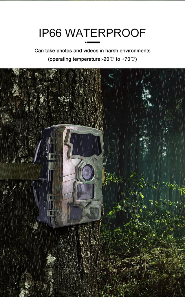 H888 WIFI Wildlife Trail Camera 32MP 4K Hunting Night Vision IP66 Waterproof Photo Trap