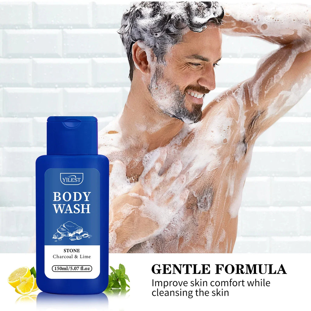 Long-Lasting Sports Scent Men’s Body Wash – Deep Cleansing, Moisturizing & Refreshing Peppermint Shower Gel
