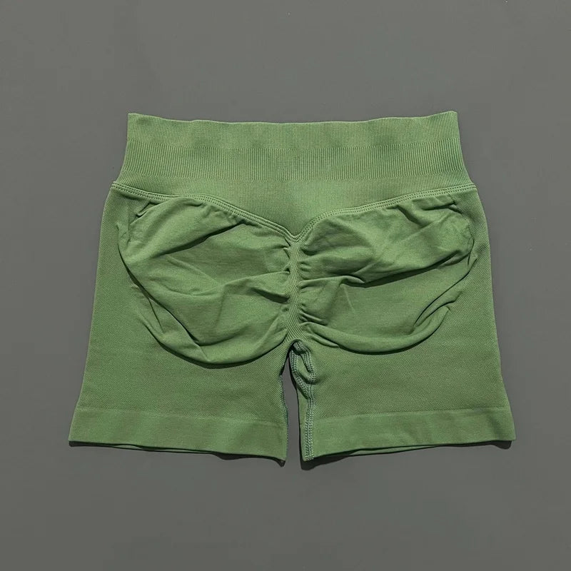 Women High Waist Fitness Shorts – Yoga, Gym, Running Sportswear
