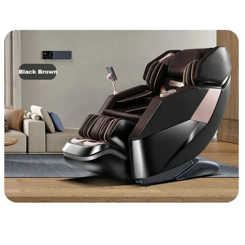 Luxury 4D Zero Gravity Full Body Massage Chair with SL Track, Heating & Bluetooth