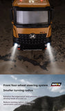 536 12-Channel 1:14 Alloy Remote Control 8-Wheel Heavy-Duty Engineering Dump Truck Toy with Lights thumbnail 19