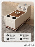 MINGDIBAO Italian Genuine Leather L-Shaped Sofa Set with Adjustable Headrests, Bluetooth Speaker & Wireless Charging thumbnail 24