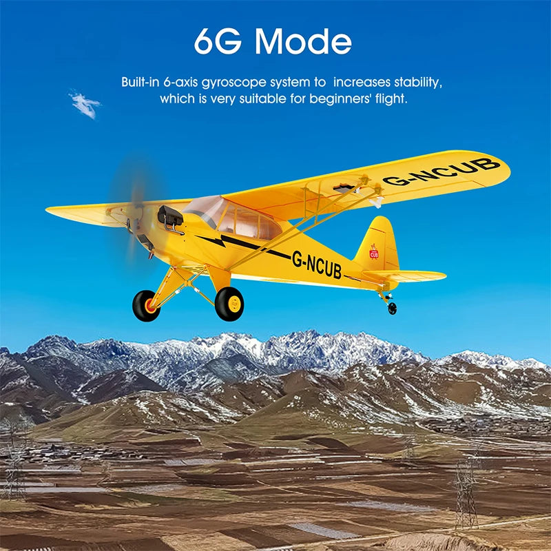 Hot Sale RC Plane RTF 2.4G Brushless Motor 3D/6G Remote Control Airplane Wltoys A160 Upgraded J3-CUB Ready To Fly