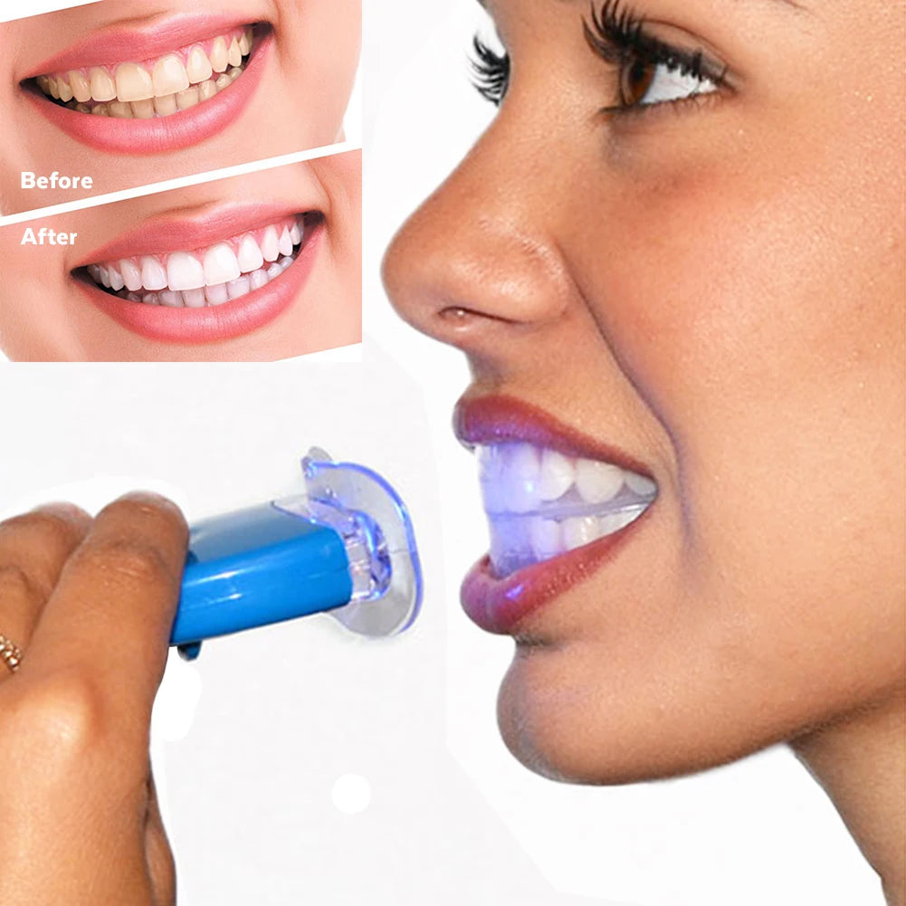 Vaclav V1703 Teeth Whitening Gel Kit with LED Light Lamp and Custom Trays