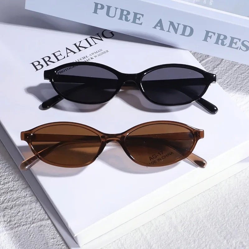 Stylish Women’s Oval Fashion Sunglasses – Small Frame UV400 Everyday Glasses