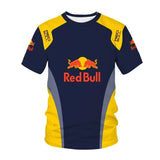 Red Bull Motorcycle Logo Print T-Shirt – Men’s Off-Road Racing Short Sleeve Tee thumbnail 3