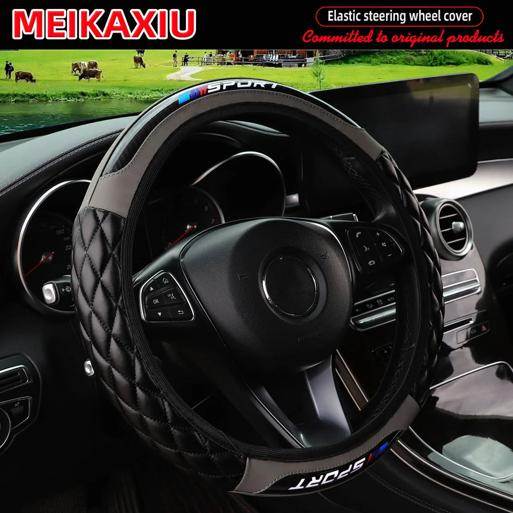 Universal Crystal Carbon Fiber Sport Steering Wheel Disc Cover – All Season Fit