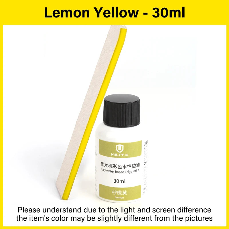 30ml Professional Leather Edge Paint – Italy Imported Water-Based Semi-Gloss Edge Oil, 22 Colors DIY Leather Finish
