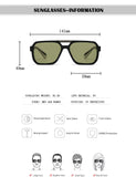 ZUIDID Vintage Square Sunglasses UV400 Travel Fashion Glasses for Men and Women Model 02056 thumbnail 20