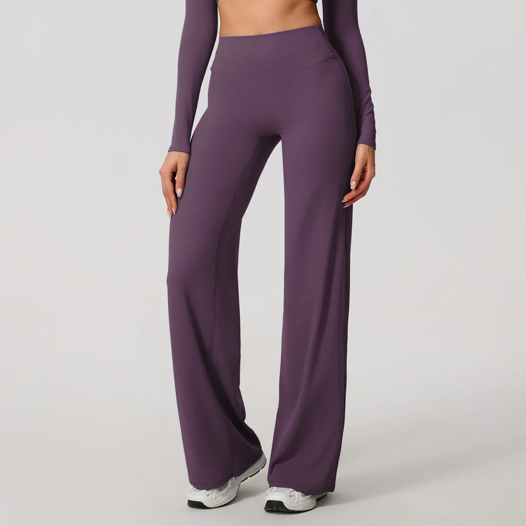 Hearuisavy Women Straight-Leg Sports Pants Yoga & Fitness Leggings