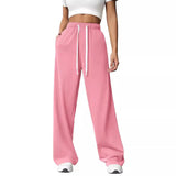 Autumn & Winter Women’s Elastic Waist Wide Leg Casual Pants thumbnail 1