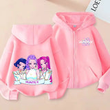 Movie Kpop Demon Hunters Zipper Hoodie for Kids – Unisex Sweatshirt for Girls & Boys thumbnail 2