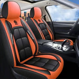 Full Leather Car Seat Cushion – All Season Universal Driver & Passenger Seat Cover Pad | 1pc or 2pcs thumbnail 13
