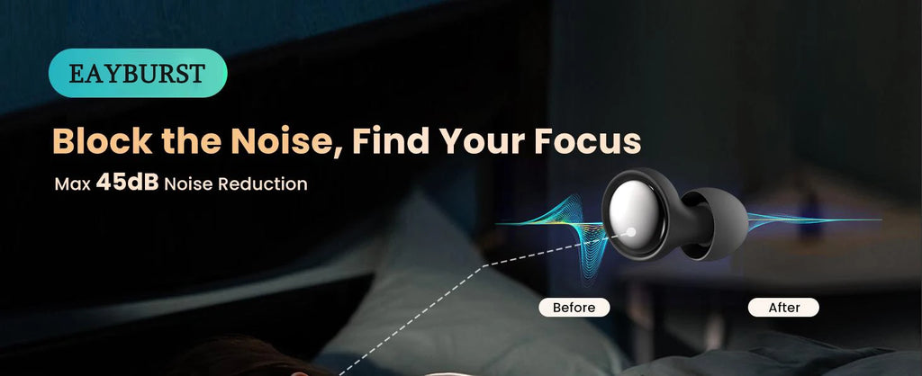 Premium Silicone Noise Cancelling Ear Plugs (Up to 30dB) – Reusable Sleep, Travel & Concert Ear Protection