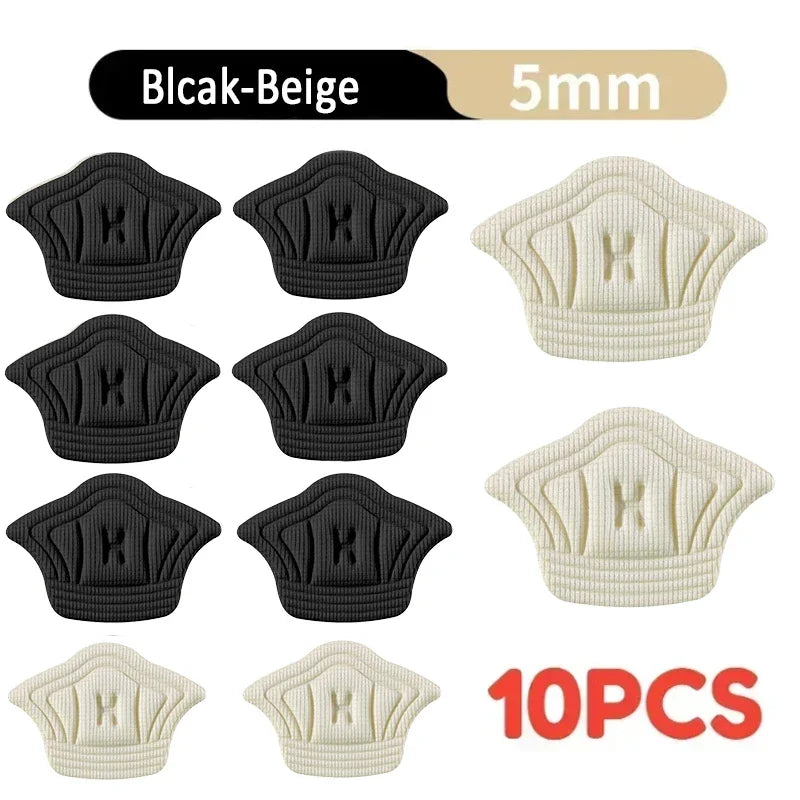 5 Pairs Adjustable Shoe Heel Pads – Insoles for Sports & Everyday Shoes