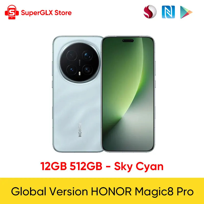 Global Version HONOR Magic8 Pro 6.71'' 120Hz OLED, Snapdragon 8 Elite Gen 5, 7100mAh Battery, 100W SuperCharge Smartphone