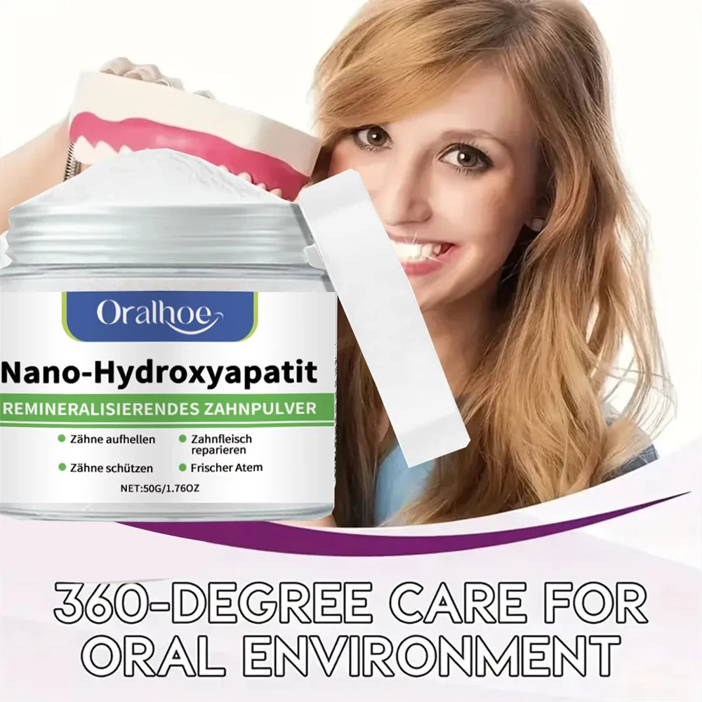 Winter Whitening Tooth Powder with 10% Hydroxyapatite – Enamel Repair, Remineralizing Formula, Cool Mint Fresh Breath