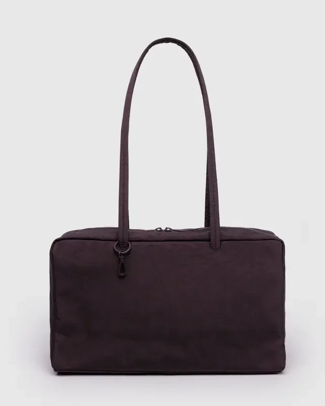 Large Capacity Square Shoulder Bag – Casual Canvas Bowler Handbag for Everyday Use