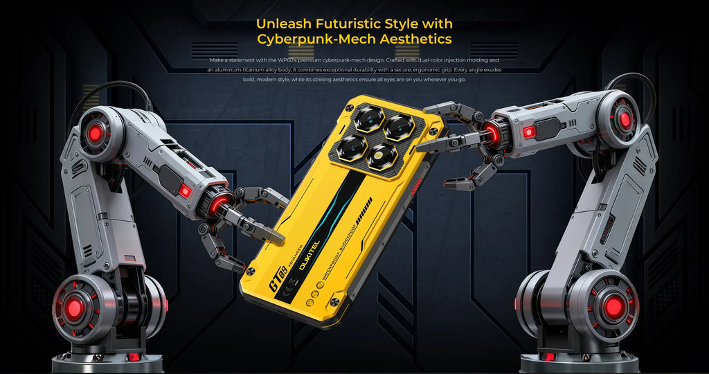 OUKITEL WP60 Rugged Smartphone 7.2” HD+ Display, 10000mAh, 108MP Camera, 48GB+512GB, Android 15, NFC, 120Hz