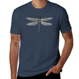 Men’s Dragonfly Print T-Shirt – Quick-Dry Cotton Casual Tee thumbnail 14