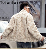Nature Wool Men’s Real Fur Shearling Coat – Winter Leather Jacket, Loose Fit, Short Style thumbnail 2