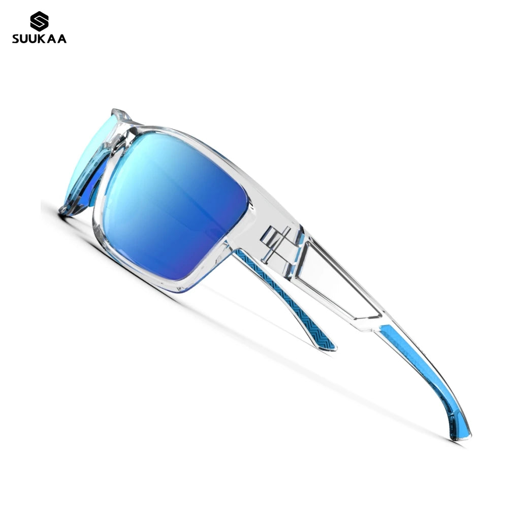 SUUKAA Outdoor Polarized Sports Sunglasses for Men and Women UV400 TR90 Frame Driving Fishing Cycling Glasses