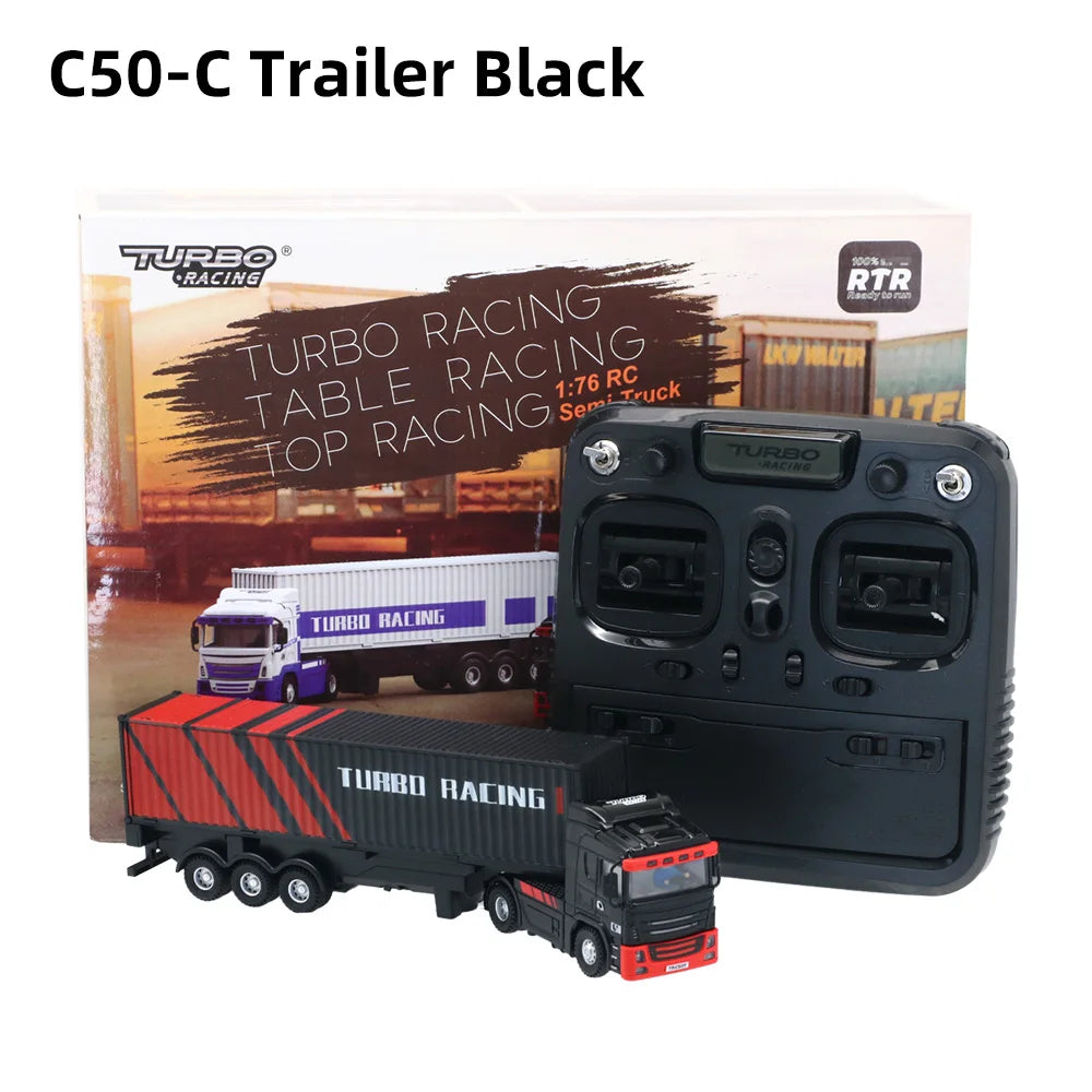 Turbo Racing C50-T 1:76 Remote Control Truck with Lights and Horn – RTR Version