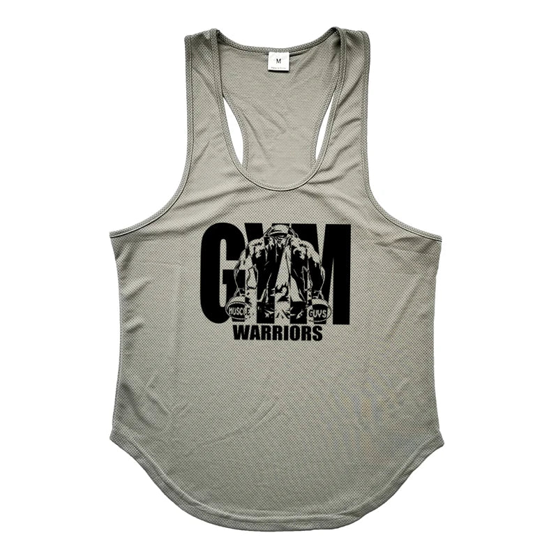 Men’s Mesh Fitness Stringer Tank Top – Sleeveless Gym & Workout Vest