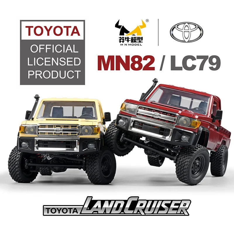 MN82 LC79 1:12 Retro 4WD RC Pickup Truck with LED Lights – Professional Remote Control Off-Road Model