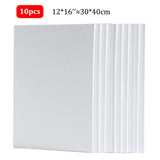 10 Pcs Cotton Canvas Board Set Primed White Painting Panels for Oil, Acrylic, Watercolor & Gouache HB-17 thumbnail 24