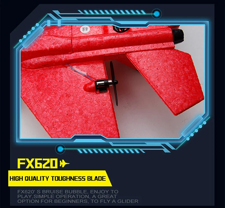 RC Foam Aircraft SU-35 Fighter Plane 2.4G Remote Control Glider for Kids and Adults