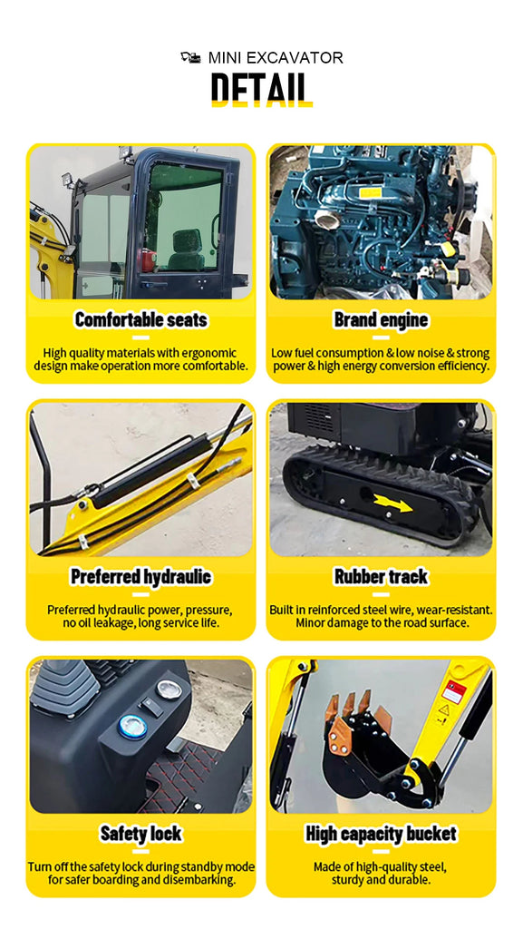 Mini Excavator Kubota Diesel Engine – Fast Delivery, Customized, Multi-Functional
