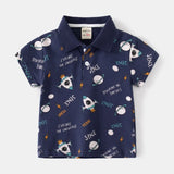Fashion Kids Boys Polo Shirt – Luxury Stand Collar Summer Tee, Soft Breathable Cotton thumbnail 34